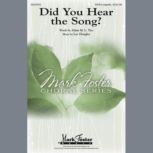 Product picture to: Did You Hear The Song?