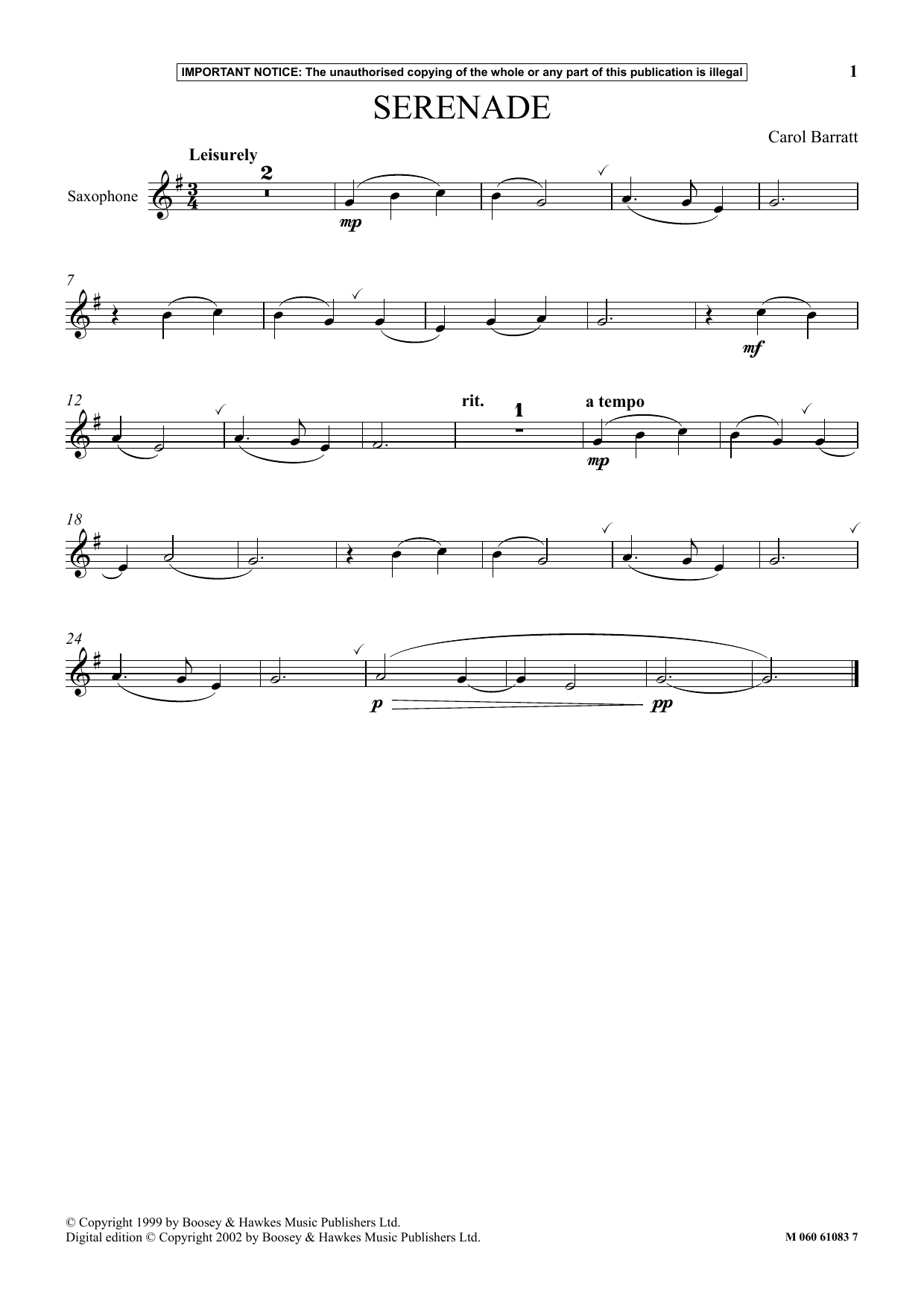 Produktbild zu: Serenade