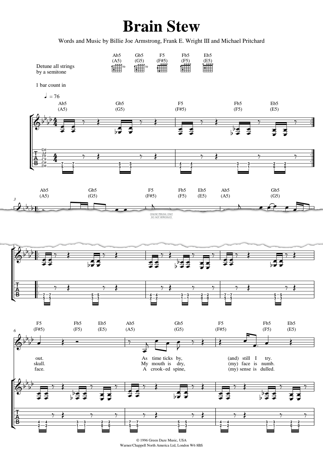 gallery: Brain Stew, Green Day