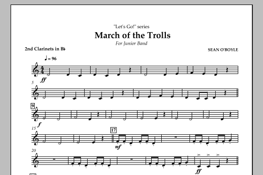 Produktbild zu:  March of the Trolls - Bb Clarinet 2 - 