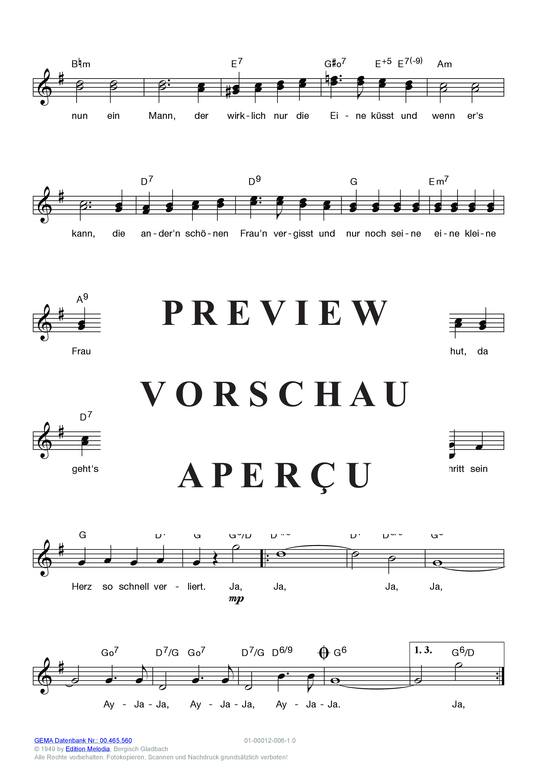 Produktgalerie: Seite 8 von 13 Am Zuckerhut , Schneider, Willy/Carol, Rene/Mac, Danielle, (Melodie-Stimmen in C/B/Es)