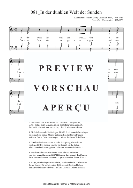 Produktbild zu: In der dunklen Welt der Sünden Johann Georg Christian Störl, 1675-1719 / Carl Czerwinski, 1882-1935