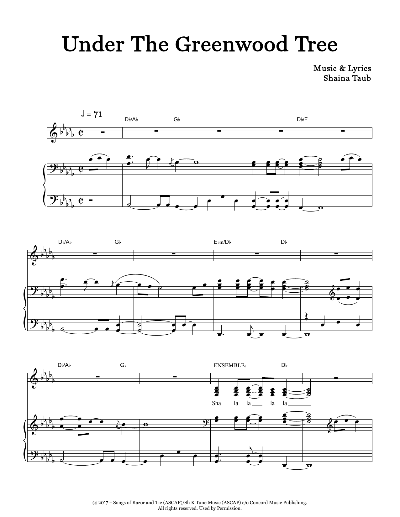 Produktbild zu: Under The Greenwood Tree (from As You Like It)