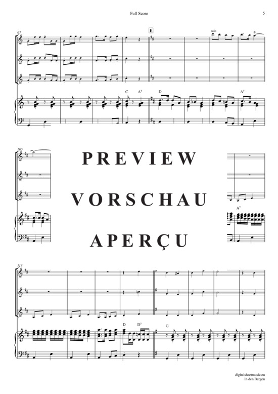 Product gallery: Page 6 of 21 In Den Bergen , Avsenik, Slavko, (violin trio + piano)