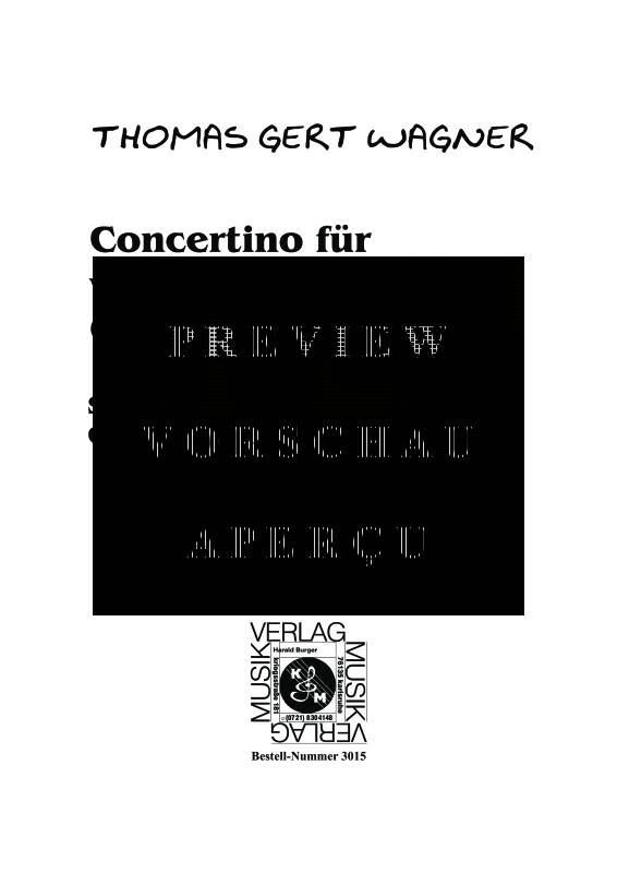 Produktgalerie: Seite 4 von 11 Concertino für 4 Gitarren, , Quartett Gitarre - Partitur