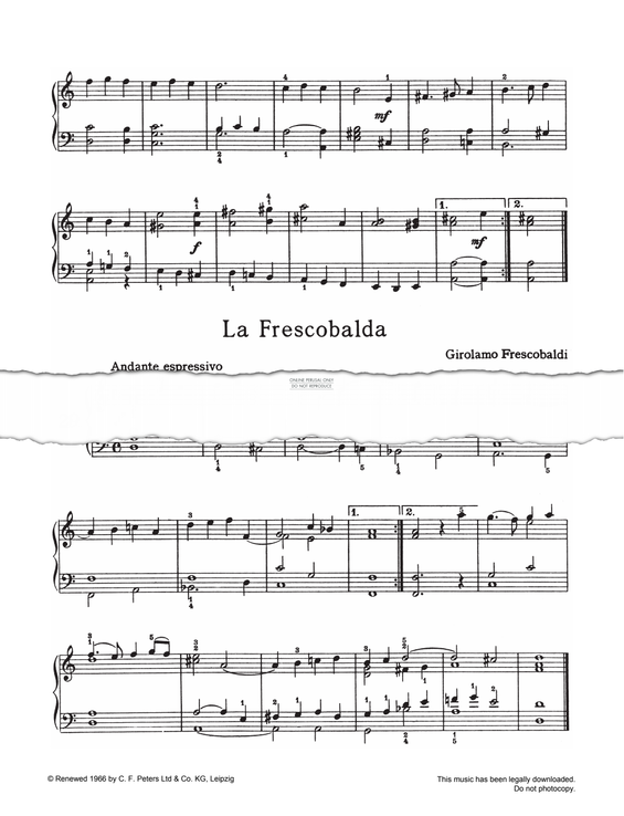 Produktgalerie: Seite 1 von 1 La Frescobalca, Girolamo Frescobaldi, Klavier