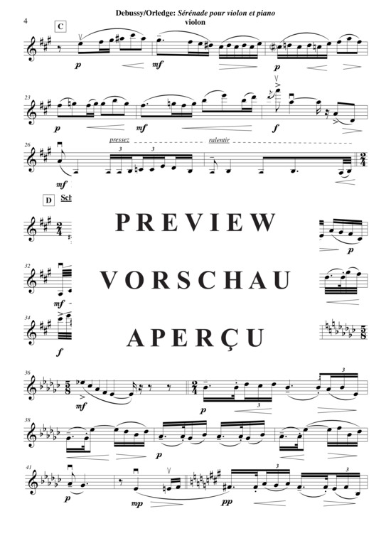 Product gallery: Page 20 of 21 Sérénade for violin and piano , , (violin + piano)
