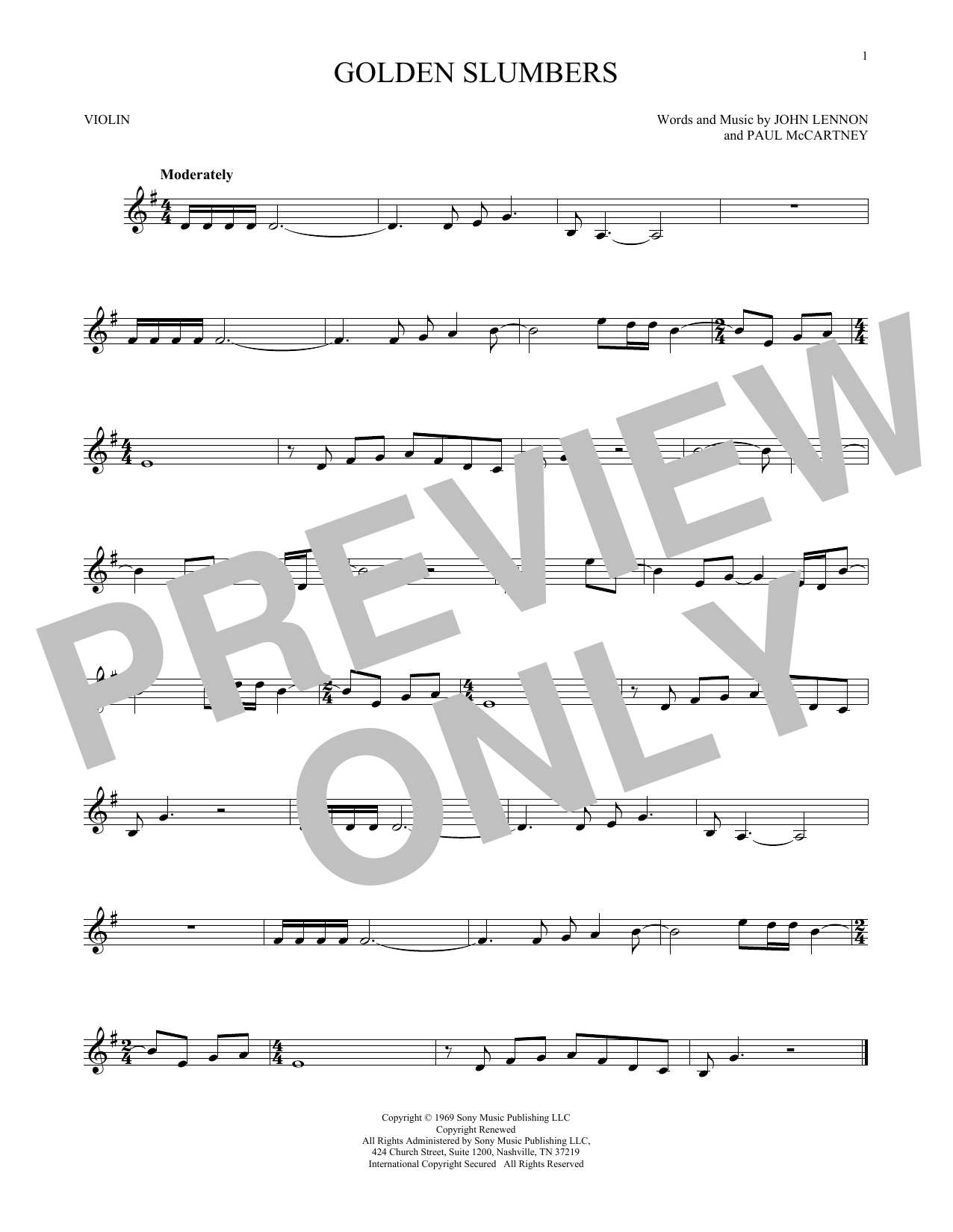 Product gallery: Page 1 of 1 Golden Slumbers, The Beatles