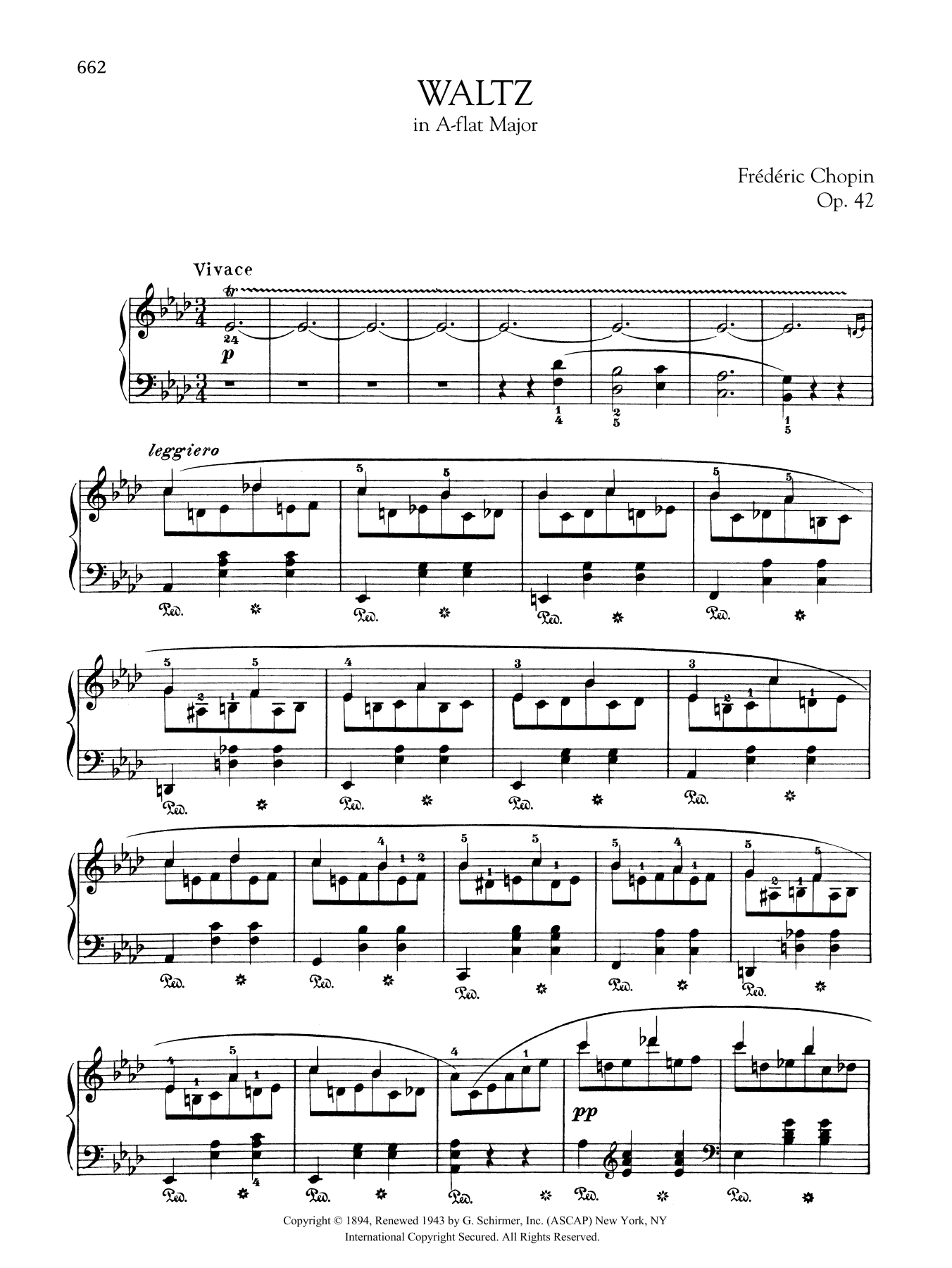 Product gallery: Page 1 of 1 Waltz in A-flat Major, Op. 42, Frédéric Chopin