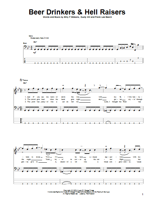 Product picture to:  Beer Drinkers & Hell Raisers - ZZ Top