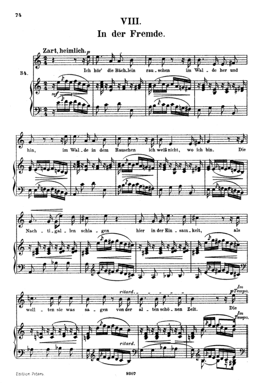 gallery: In der Fremde Op.39 No.8 , , (Gesang hoch + Klavier)