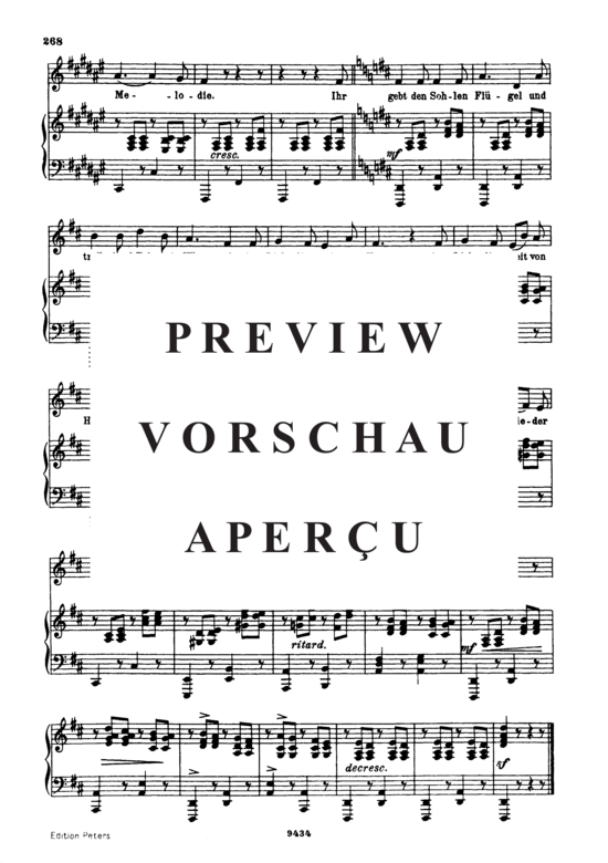 Product gallery: Page 5 of 5 Der Musensohn D.764, , Low Voice and Piano