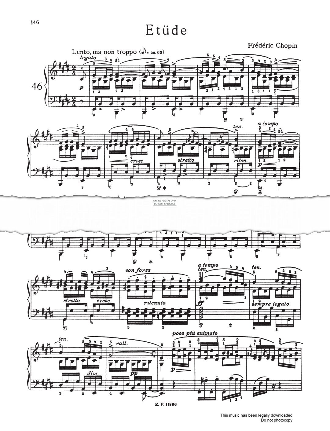 Produktbild zu: Etüde In E Major Op.10 No.3