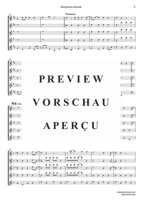 gallery: Sternenhimmel, Kah, Hubert, (Saxophon Quintett A A T(A) T B)