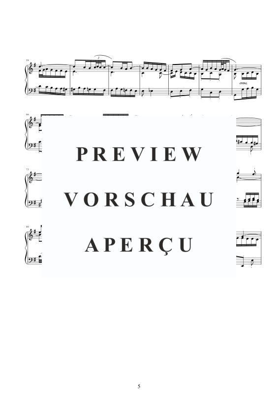 Produktgalerie: Seite 6 von 7 Fantasia super in E-Moll BWV 713, , Klavier Solo
