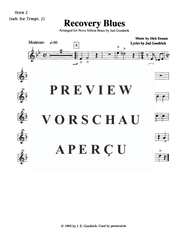 Produktgalerie: Seite 9 von 11 Recovery Blues, , Blechbläser Quintett