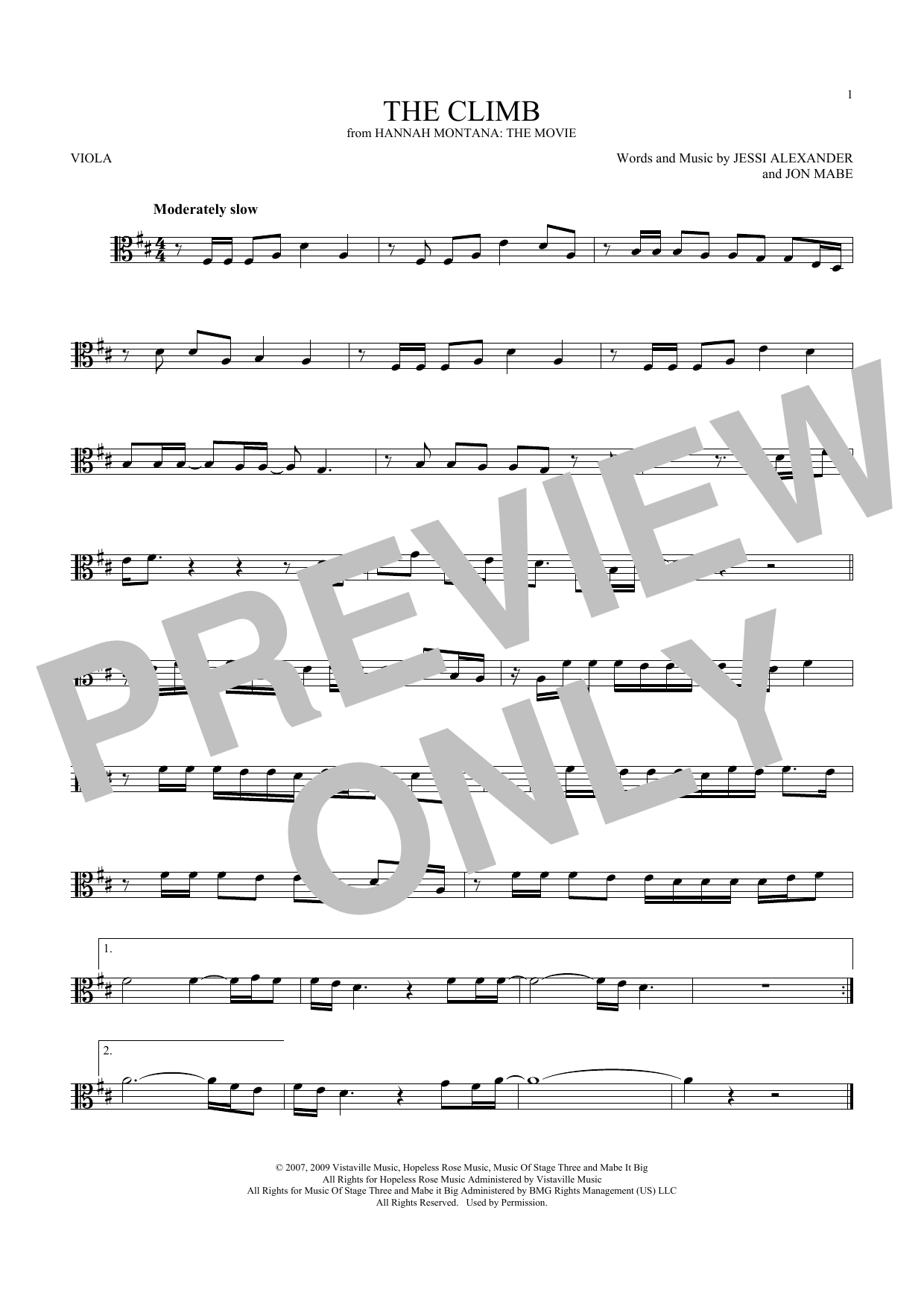 Product picture to:  The Climb (from Hannah Montana: The Movie) - Miley Cyrus