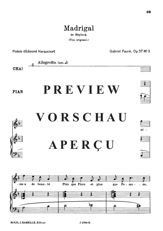 Product gallery: Page 2 of 5 Madrigal Op.57 No.3, , High Voice and Piano