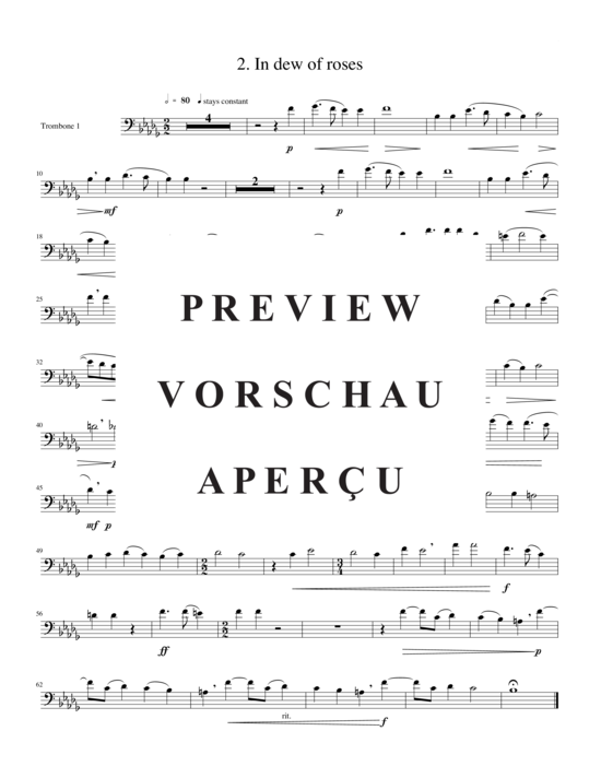 Produktgalerie: Seite 6 von 14 Zwei Madrigale, Vol. 8, , (2xTrompete in B/C, Horn in F, Posaune)
