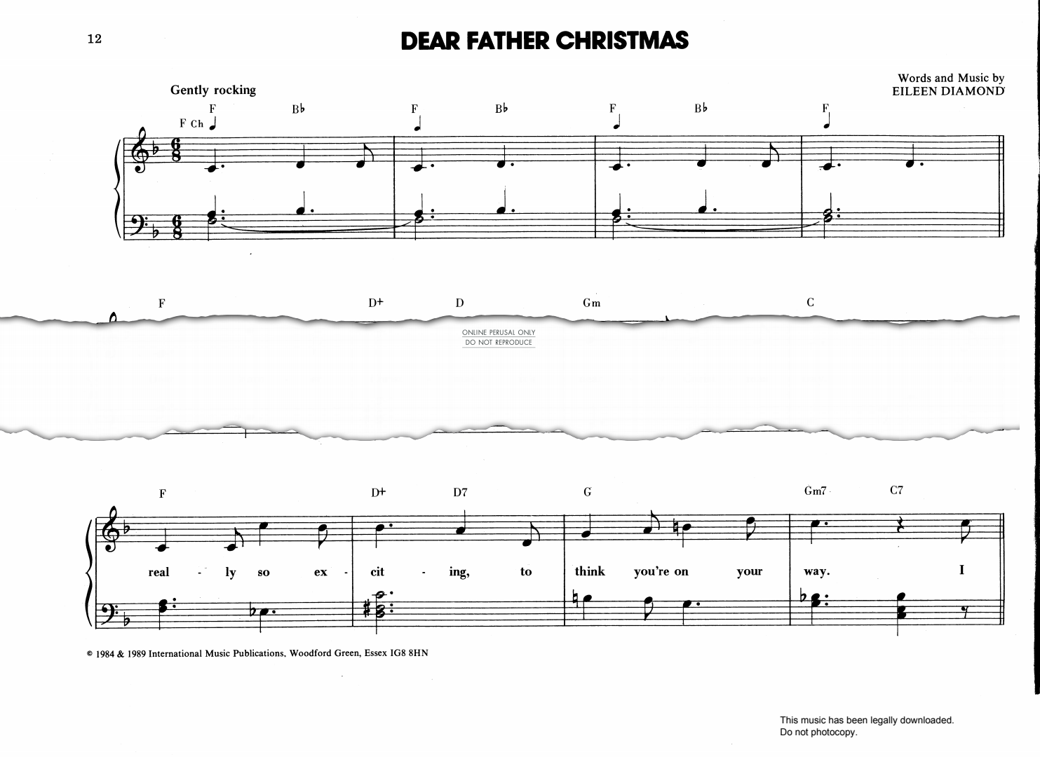 Product gallery: Page 1 of 1 Dear Father Christmas, Eileen Diamond