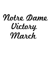 Produktbild zu: Notre Dame Victory March