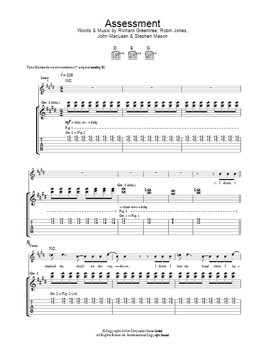 Produktgalerie: Seite 1 von 1 Assessment, The Beta Band, Gitarre