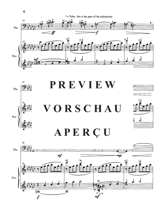 Produktgalerie: Seite 8 von 21 Deep Calls to Deep (At the Thunder of Your Waterspouts) , , Tuba und Klavier