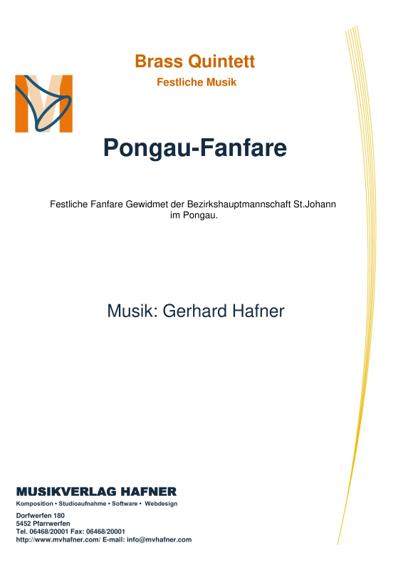 Produktbild zu: Pongau-FanfareGerhard Hafner