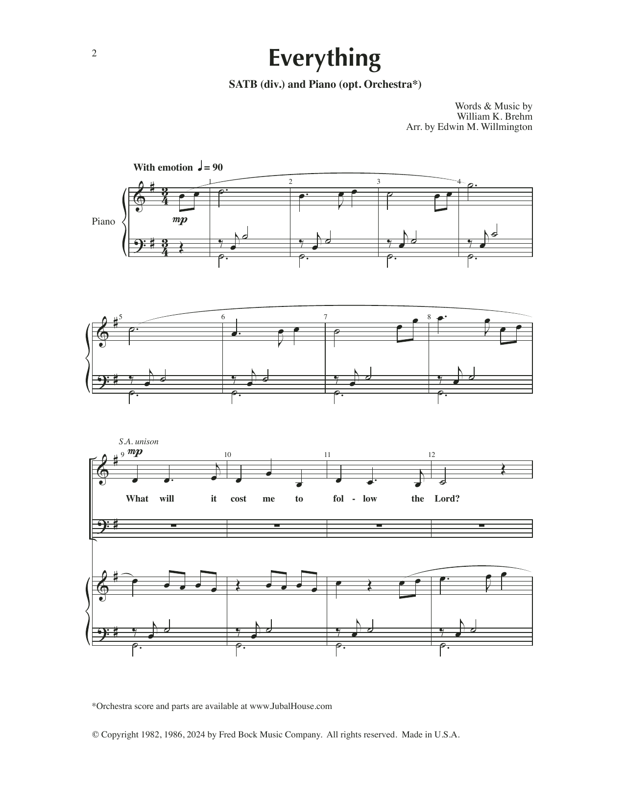 Produktbild zu: Everything! (arr. Edwin M. Willmington)