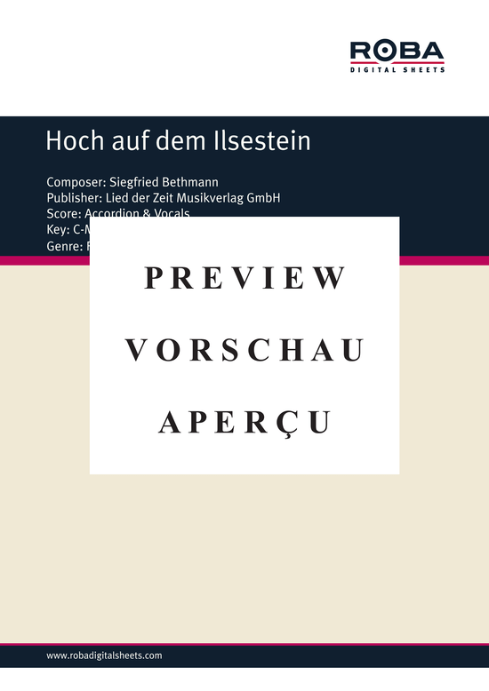 Product gallery: Page 2 of 5 Hoch auf dem Ilsestein , , (accordion)
