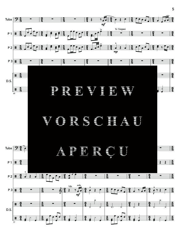 Produktgalerie: Seite 9 von 11 Concerto, , (Tuba Solo + Percussion)