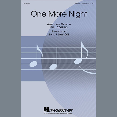 cover: One More Night (arr. Philip Lawson), Phil Collins