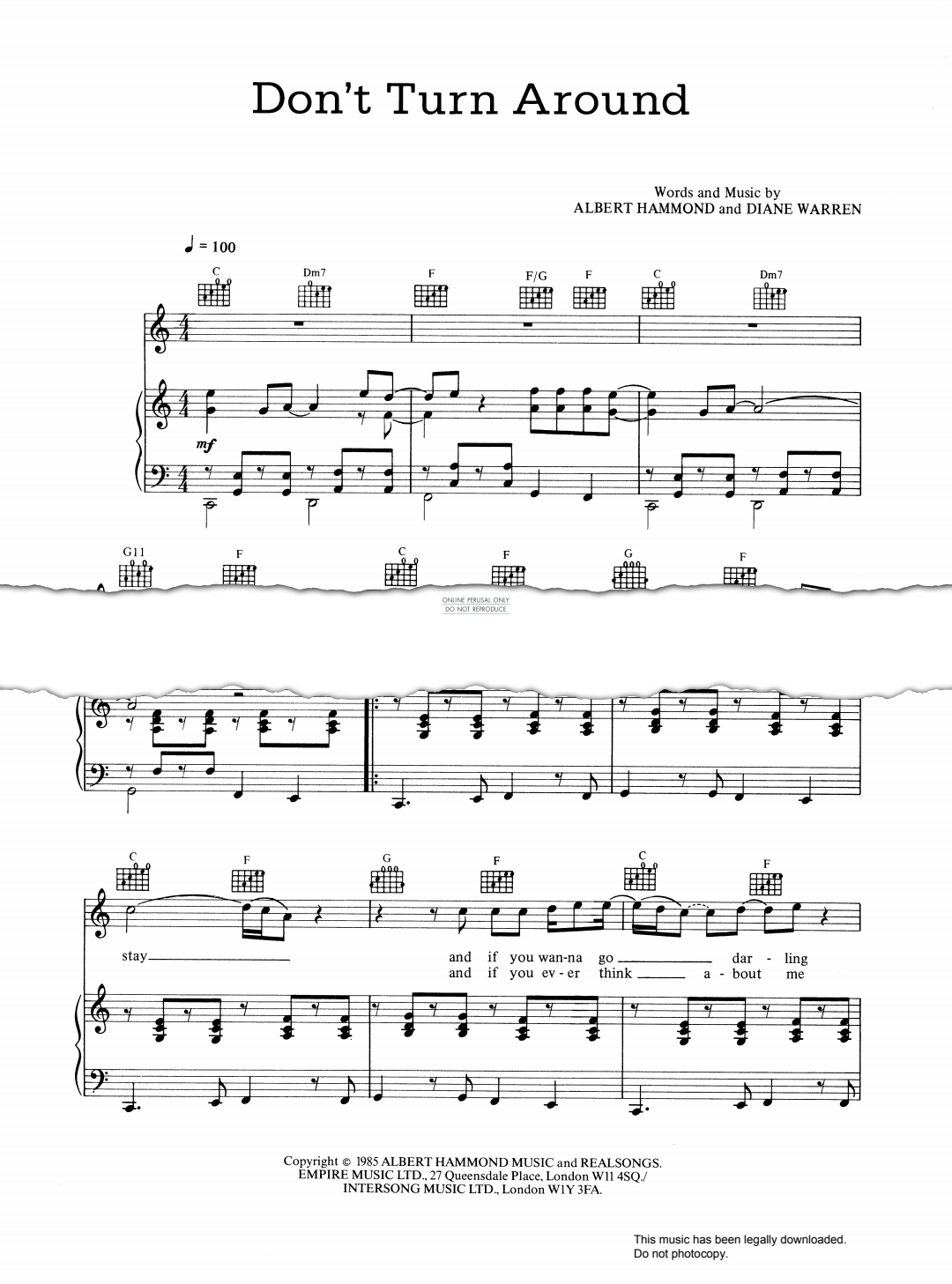 Produktbild zu: Don't Turn Around