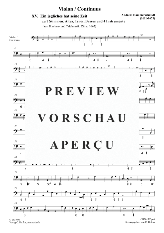gallery: Ein jegliches hat seine Zeit (Stimmen), , Gemischtes Ensemble ATB, 4 Streicher und BC