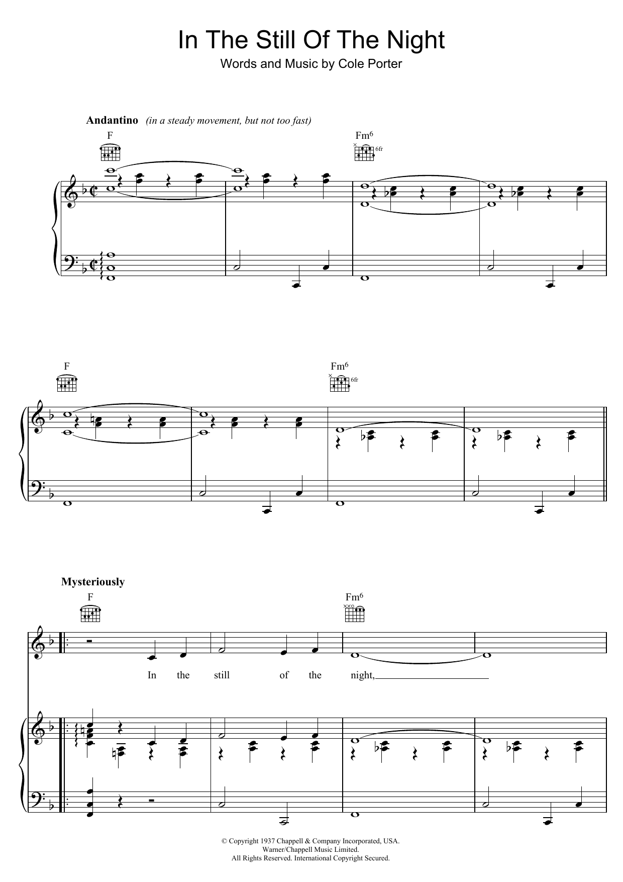 Produktgalerie: Seite 1 von 1 In The Still Of The Night, Frank Sinatra, Gesang, Gitarre, Klavier