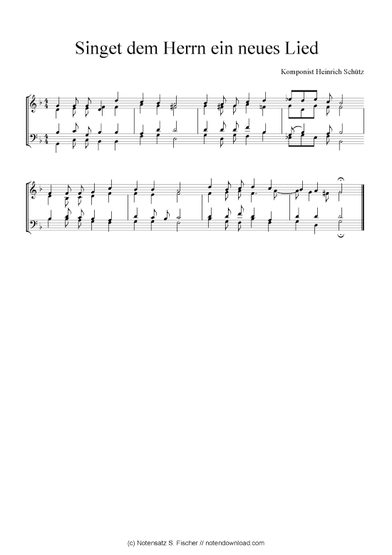 Product picture to: Singet dem Herrn ein neues Lied Heinrich Schütz