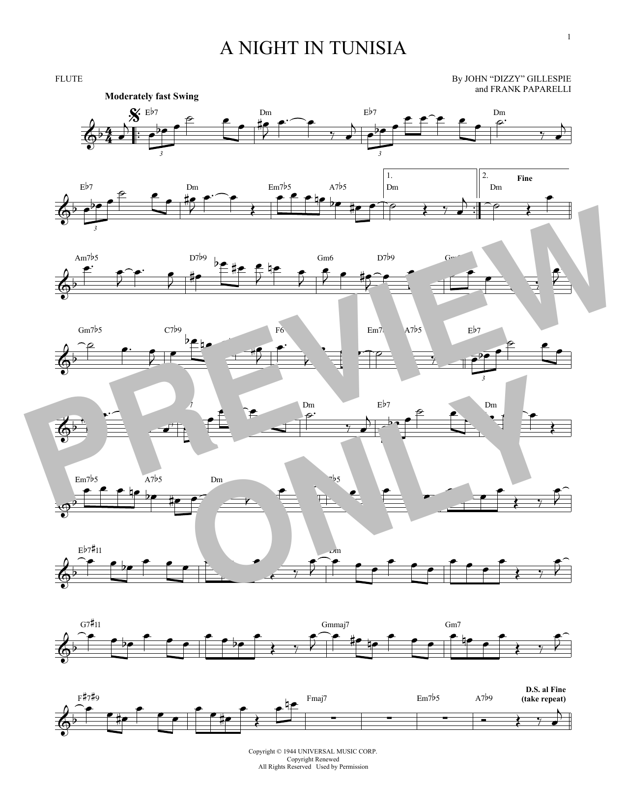 Product gallery: Page 1 of 1 A Night In Tunisia, Dizzy Gillespie