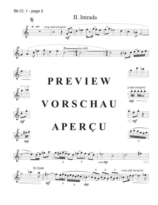 gallery: Prelude and Intrada , , (4 Klarinetten in B)