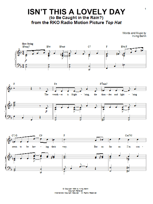 Produktbild zu: Isn't This A Lovely Day (To Be Caught In The Rain?)