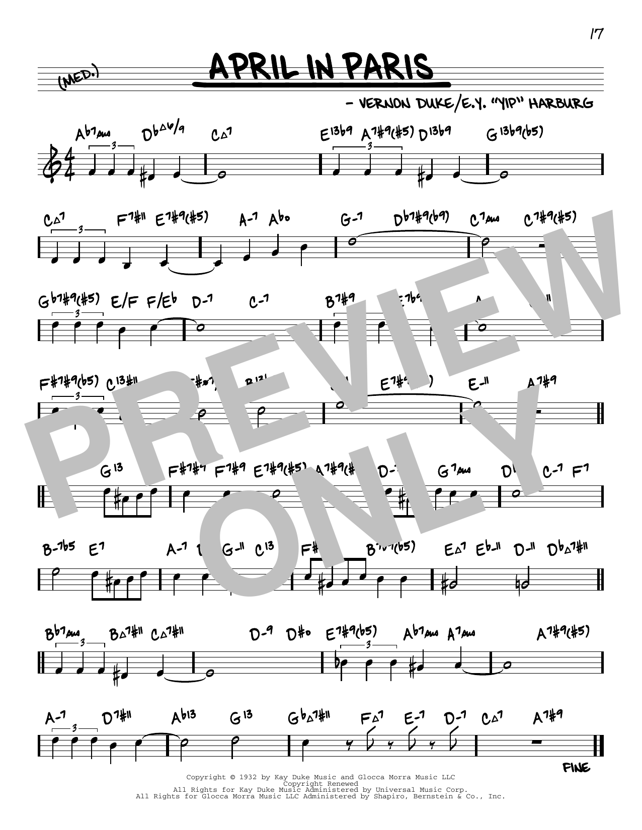 Produktbild zu: April In Paris (arr. David Hazeltine)