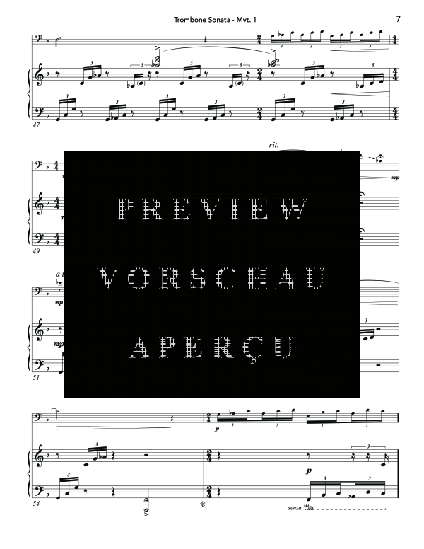 Product gallery: Page 11 of 11 Trombone Sonata (Antarä), , (trombone and piano)