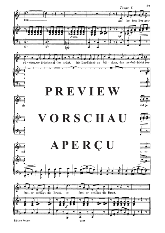 Product gallery: Page 4 of 4 Der Alpenjäger D.524, , Medium Voice and Piano