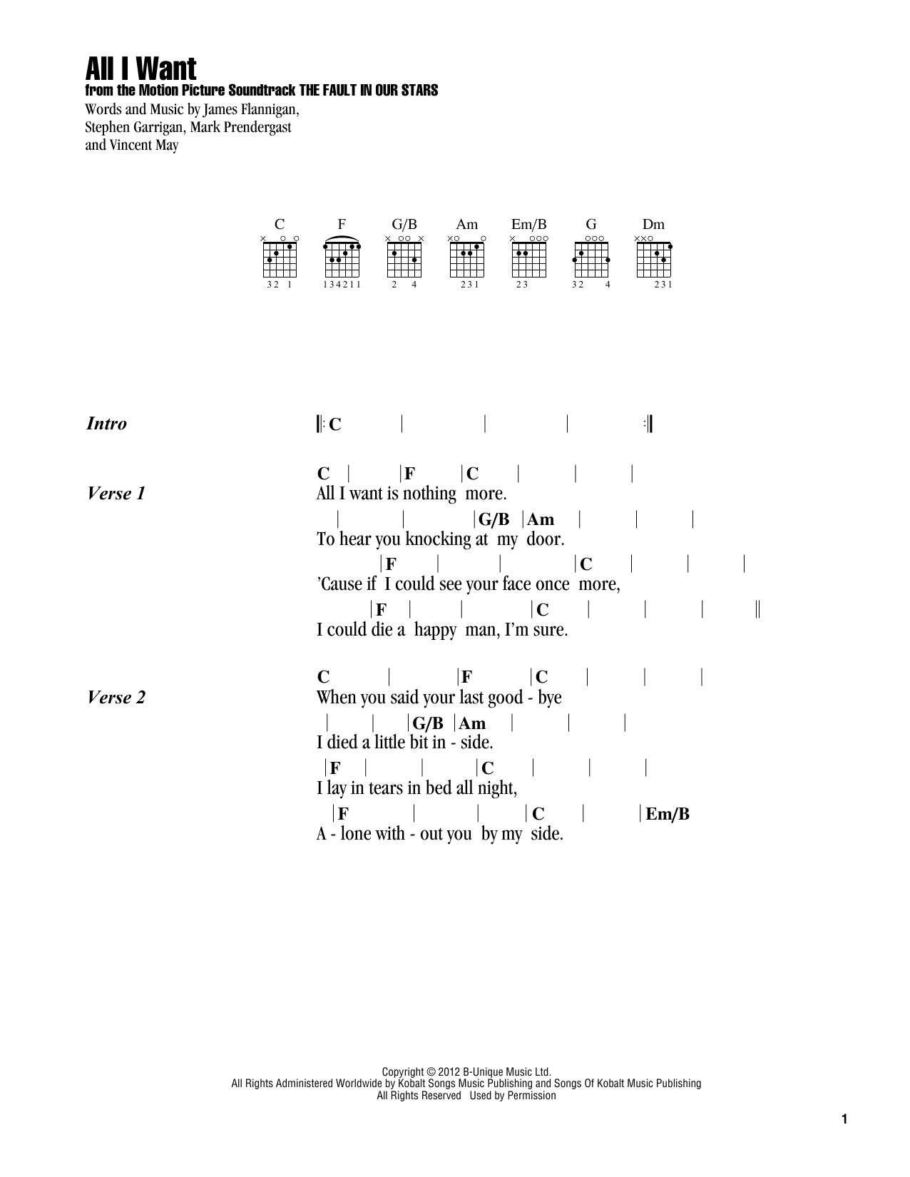 Produktbild zu:  All I Want - Kodaline