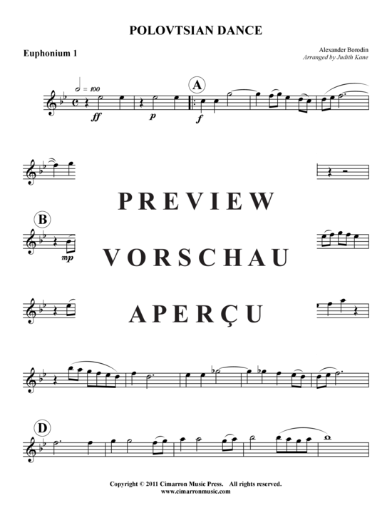 Product gallery: Page 7 of 16 Polovtsian Dance , , (Tuba Quartet: 2x Baritone, 2xTuba)