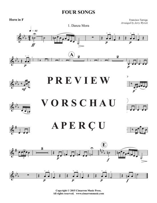 Produktgalerie: Seite 17 von 21 Vier Lieder , , (Blechbläser-Quintett)
