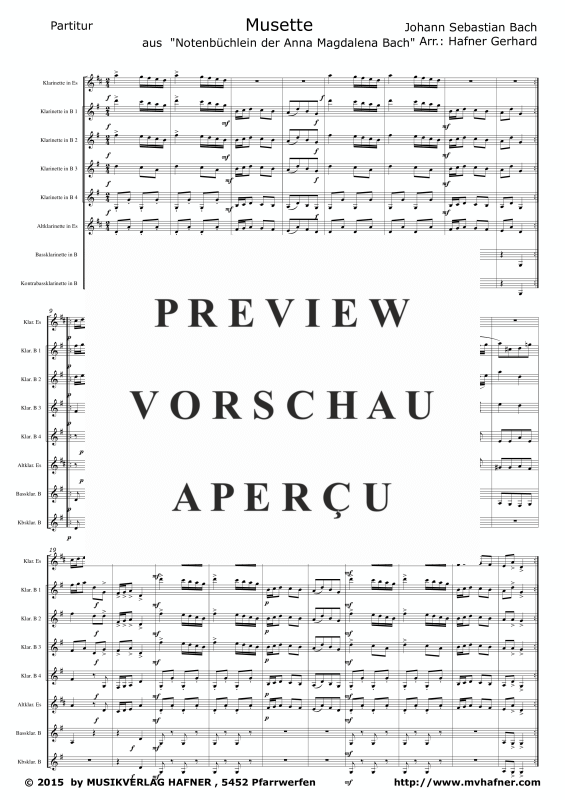 Product gallery: Page 1 of 11 Musette, , (clarinet choir)