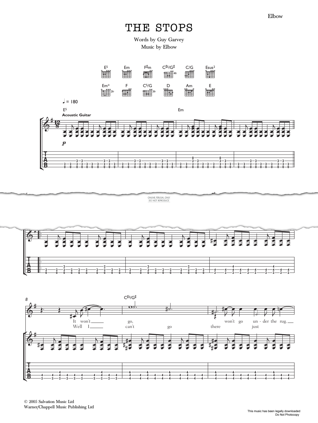 gallery: The Stops, Elbow, Gesang, Gitarre