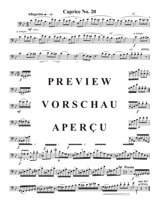 Product gallery: Page 3 of 7 4 Caprices , , (Bassoon solo)