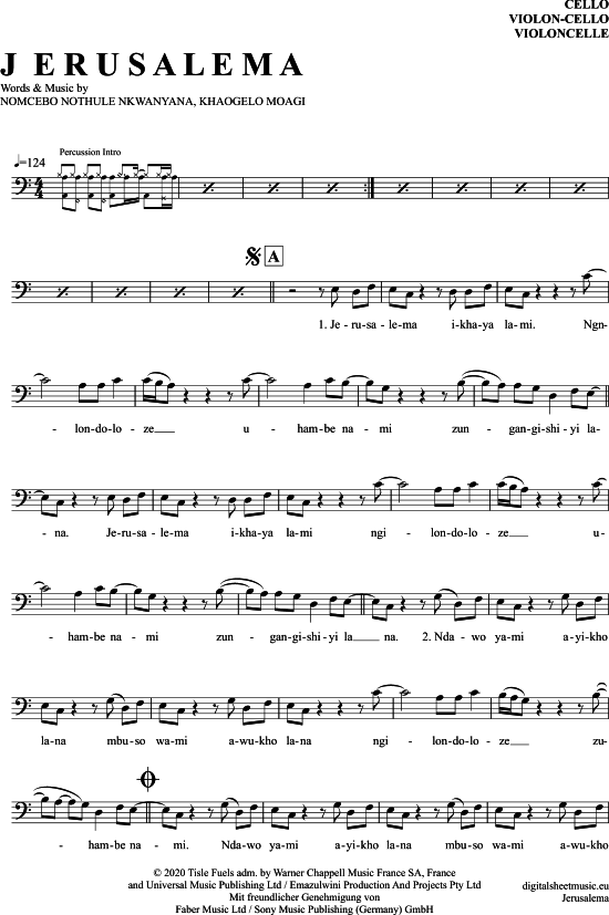 Produktbild zu: Jerusalema Master Kg und Nomcebo Zikode