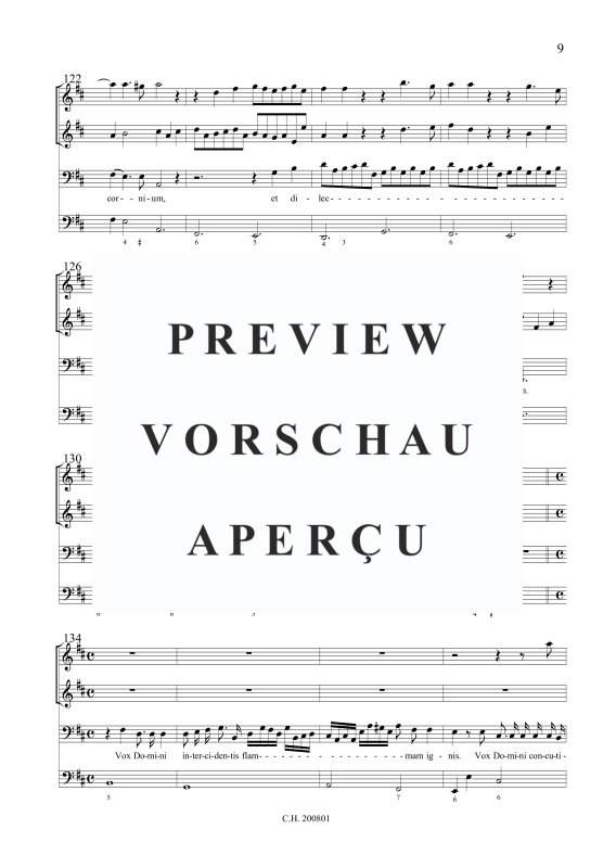 Produktgalerie: Seite 10 von 11 Vox Domini super aquas (Psalm 29), , Gemischtes Ensemble Bass, 2 Violinen und BC